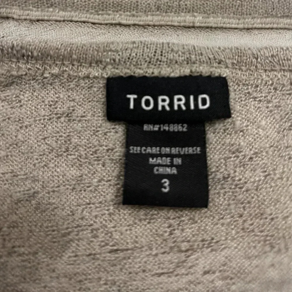 Torrid Women's Long Sleeve 2fer Top, Size 3 - Picture 3 of 5
